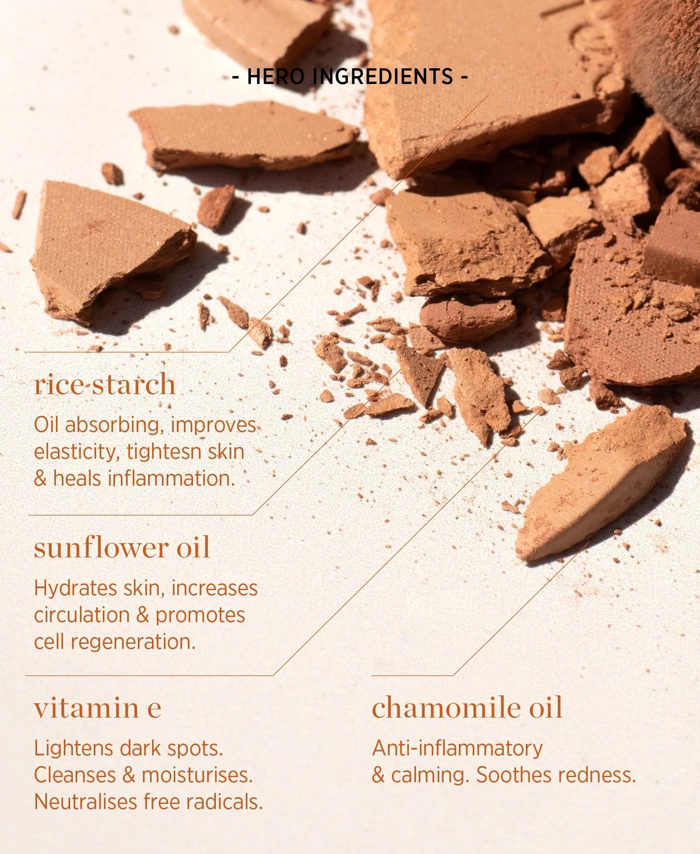 Ere Perez Rice Powder Blush & Bronzer - Roma