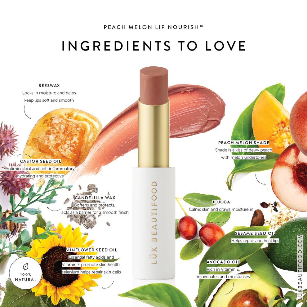 LÜK Lip Nourish - Peach Melon