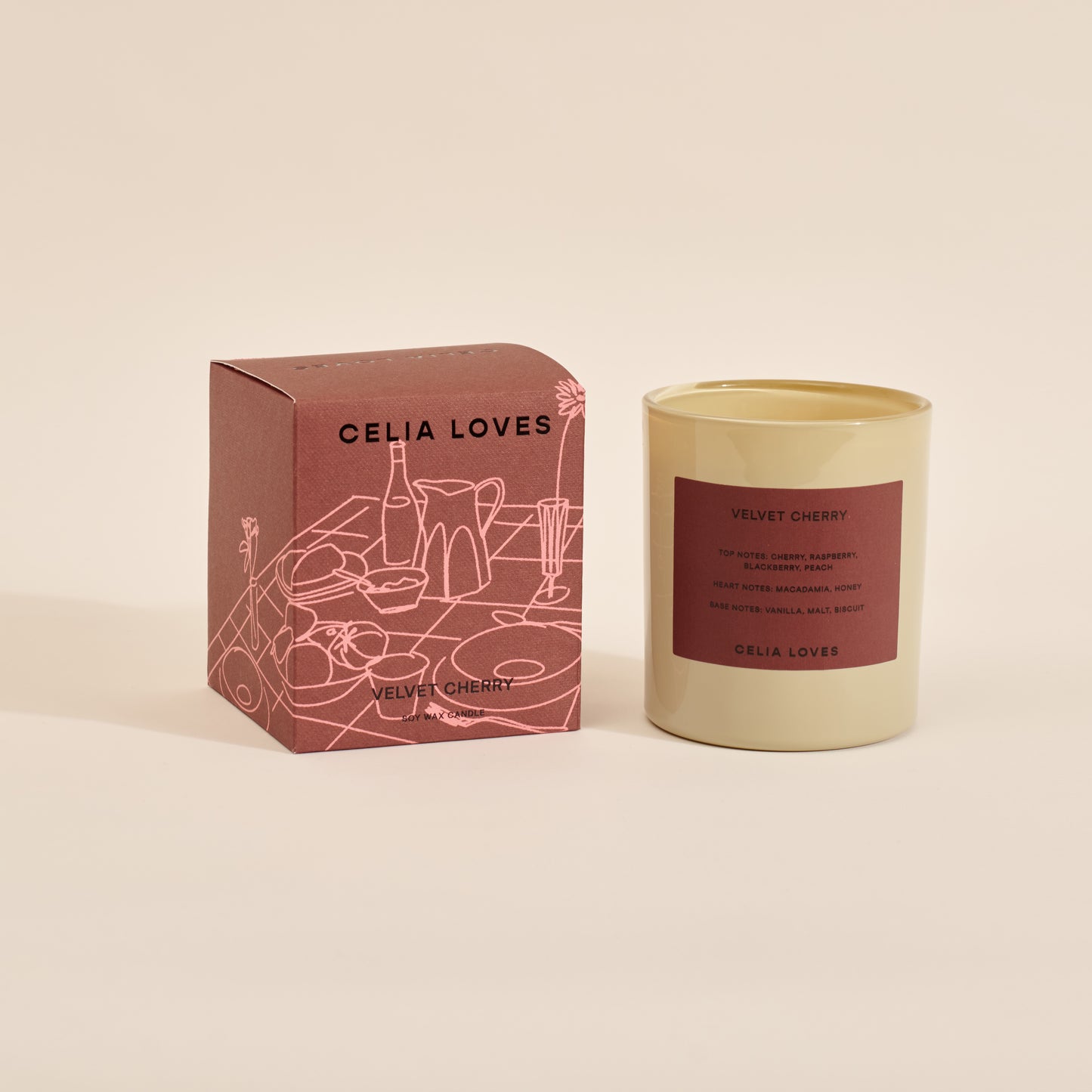 Celia Loves 80hr Velvet Cherry